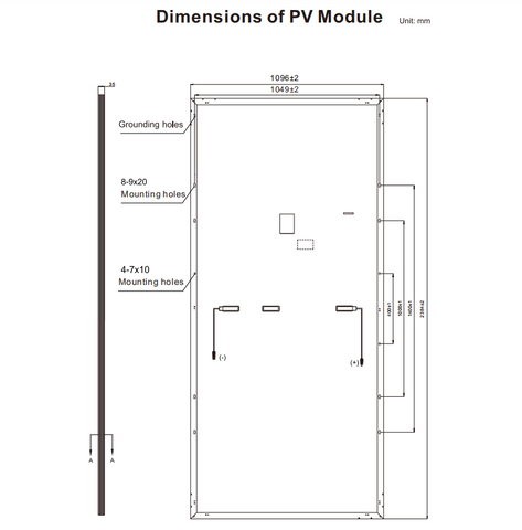 Vysoce výkonný monosolární panel 110 článků 550W solární deska pro domácnost, průmysl