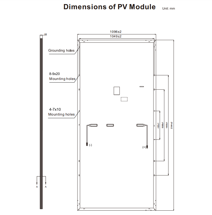 Vysoce výkonný monosolární panel 110 článků 550W solární deska pro domácnost, průmysl